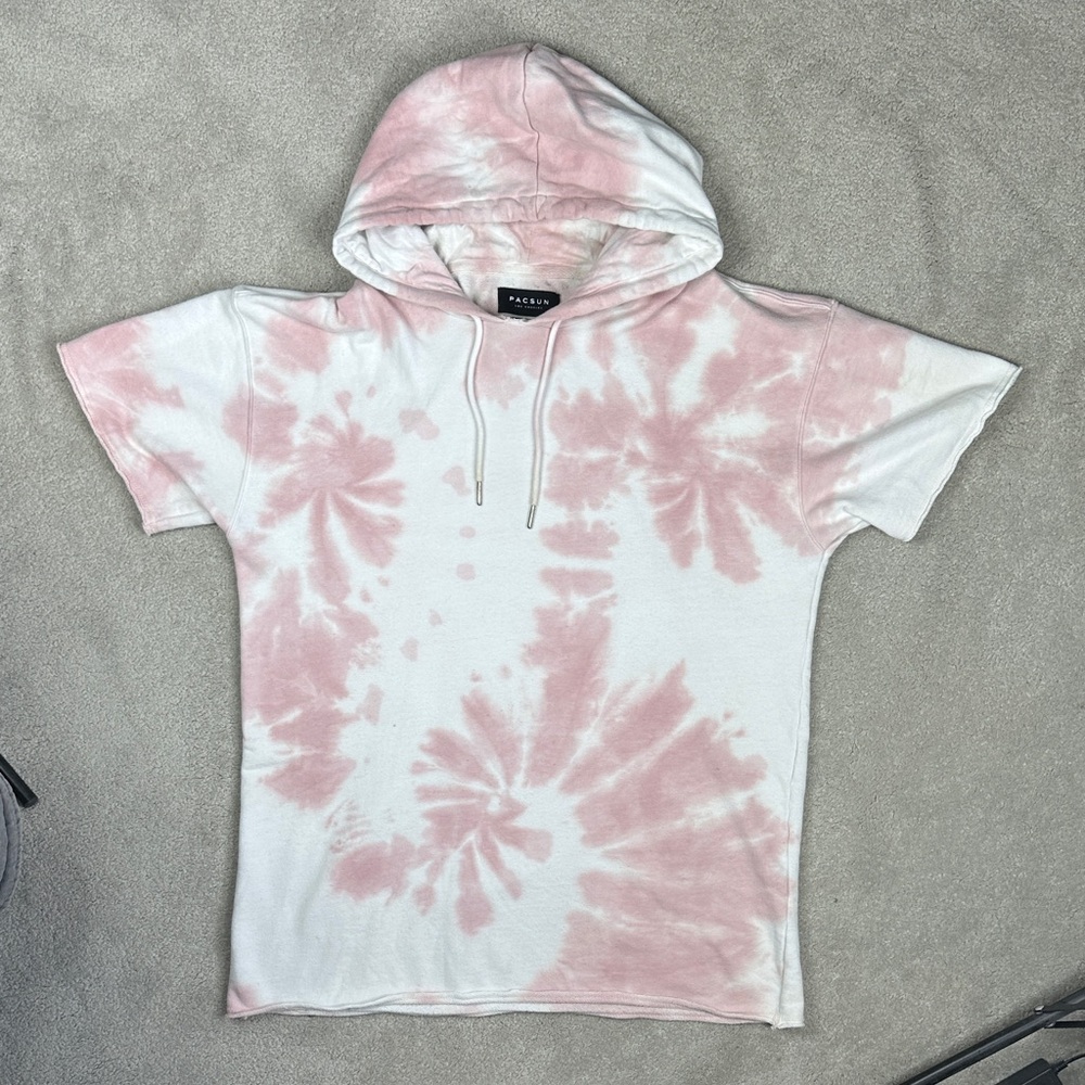 PacSun Pink and Cream Hoodie